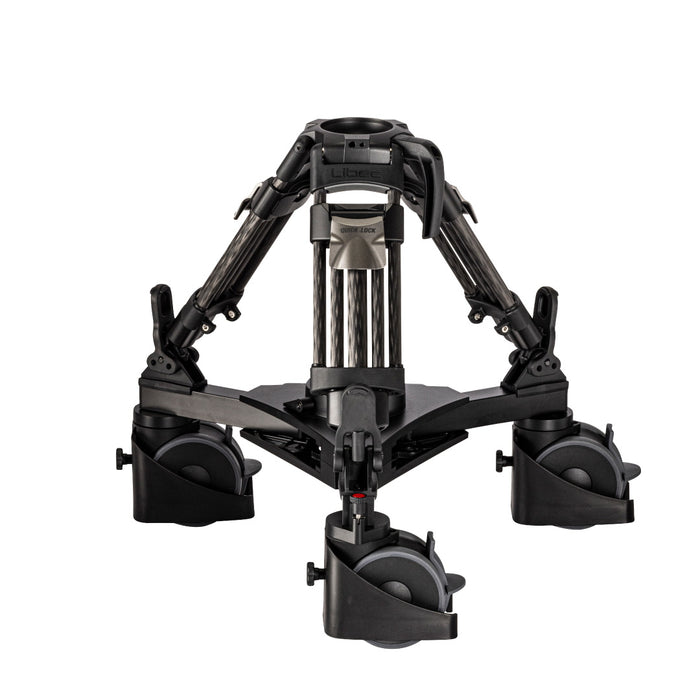 Libec TK-210QC 100mmプロ用 クイックロックベビー三脚 タンキャク(75mm変換アダプター付属/カーボン)