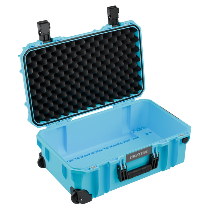 【特典付き】GUTEK T-300 Azure Blue Tortoise(トータス) 20インチ キャリーオンプロテクターケース(アジュールブルー)