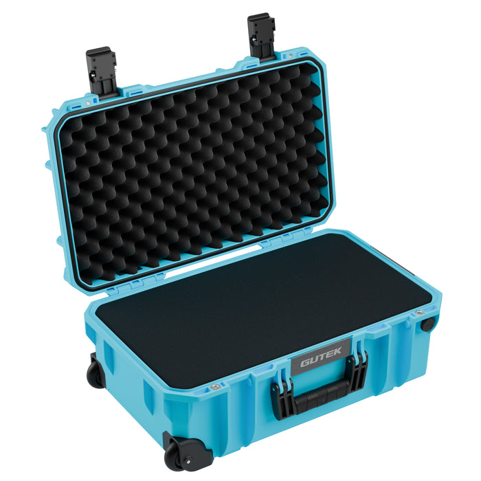 【特典付き】GUTEK T-300 Azure Blue Tortoise(トータス) 20インチ キャリーオンプロテクターケース(アジュールブルー)