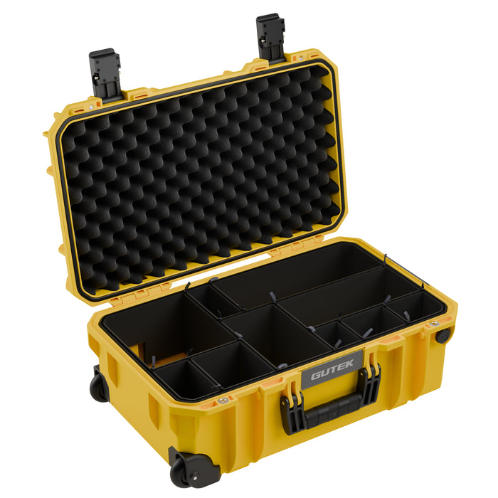 【特典付き】GUTEK T-300 Yellow Tortoise(トータス) 20インチ キャリーオンプロテクターケース(イエロー)