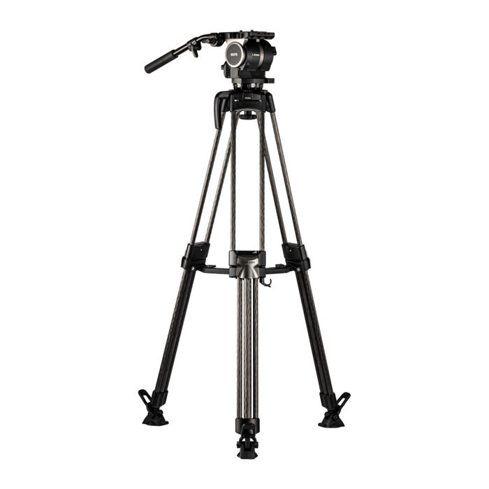 Libec GS-750MQC クイックロック100mmヘッド三脚システム(ミッドスプレッダー/カーボン製)