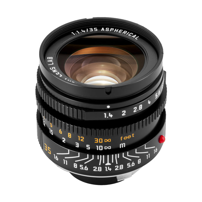 LIGHT LENS LAB LLL-35-AA-B M 35mm f/1.4 A.A. 11873 ー 周A.A. ブラックアルマイト