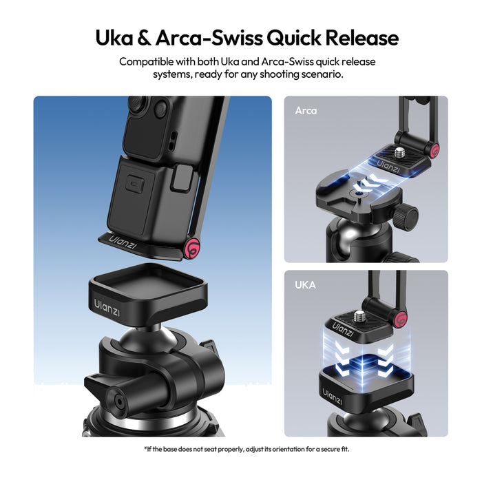 Ulanzi C110A MA66 Osmo Pocket 3/Pocket 4対応折畳クイックマウント三脚