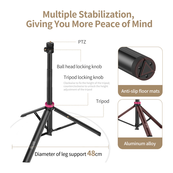 Ulanzi T075GBB2 MT-79 ポータブルライトスタンド(最大高207cm)