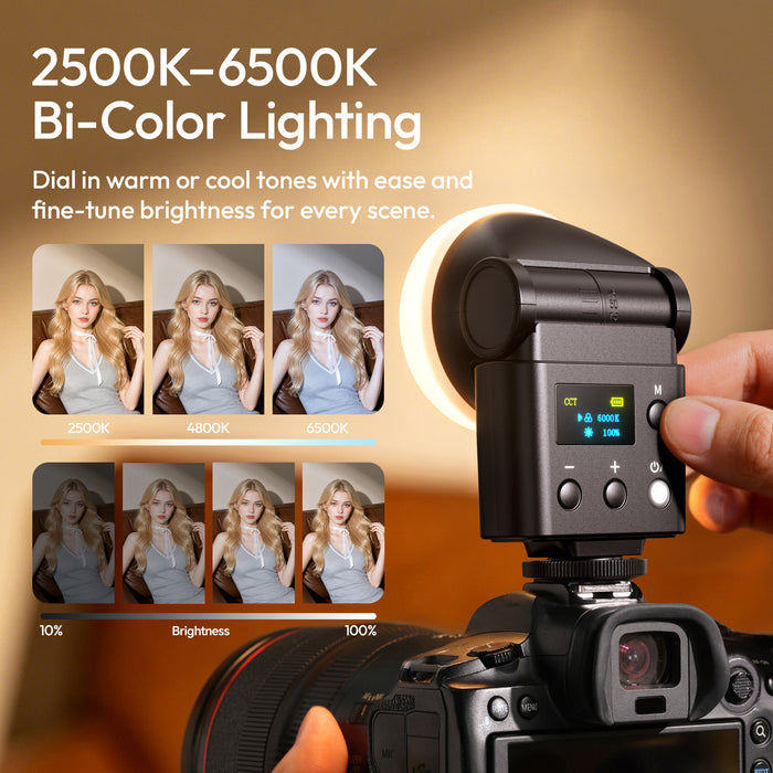 Ulanzi L302 F16R クリップオンフラッシュ LEDライト切替式