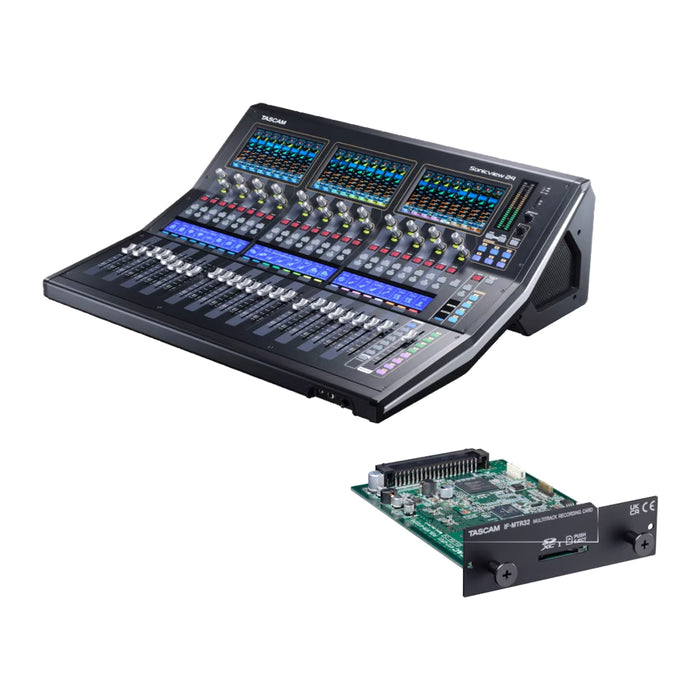 TASCAM Sonicview 24XP 24chマイクプリアンプ/XLR入力搭載 32chマルチトラックレコ―ディングカード搭載デジタルミキサー