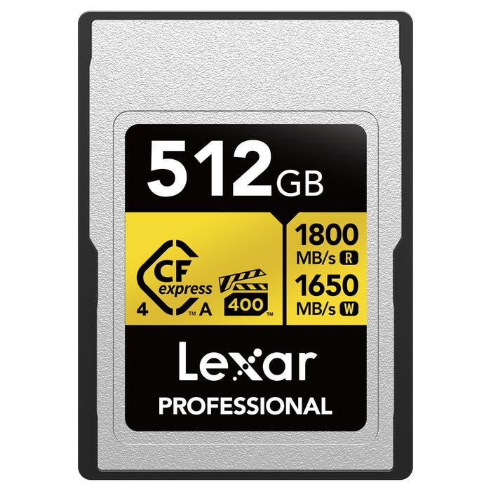 Lexar LCAEXG4512G-RNENJ Professional GOLD CFexpress 4.0 Type A メモリーカード 512GB