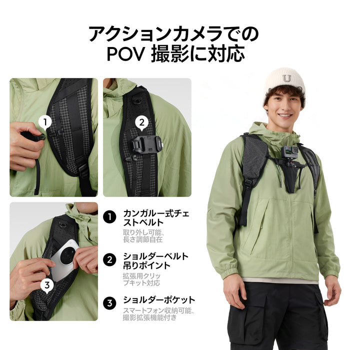 Ulanzi B216 TP01 トラベルフォトバックパック 25L