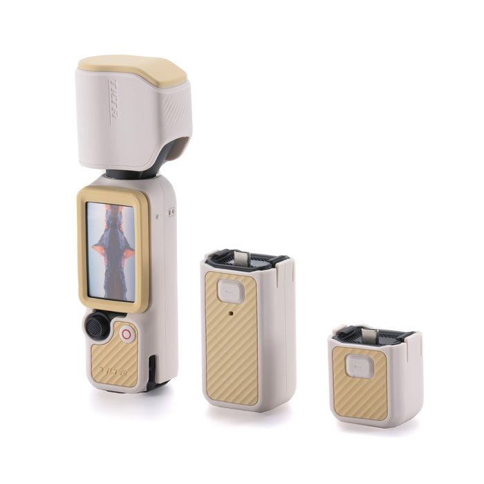Tilta TA-T96-PCB-SBDJI Osmo Pocket 4用 シリコン保護カバー パワーキット サンドベージュ