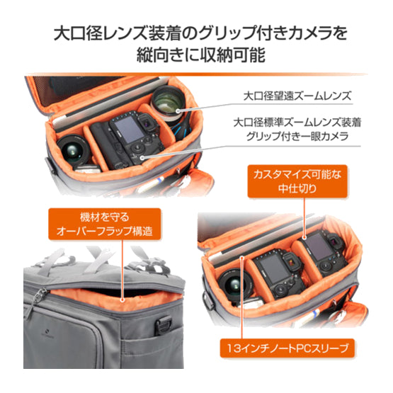 HAKUBA SGWSB-SB12GY GW-STANDARD ブロス ショルダーバッグ12 グレー