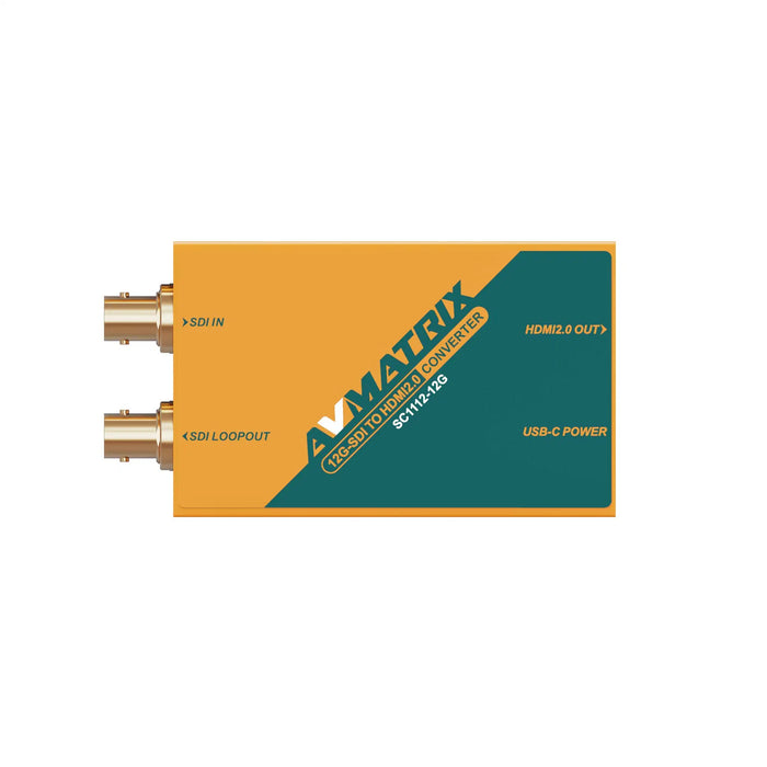 AVMATRIX SC1112-12G 12G-SDI to HDMIコンバーター
