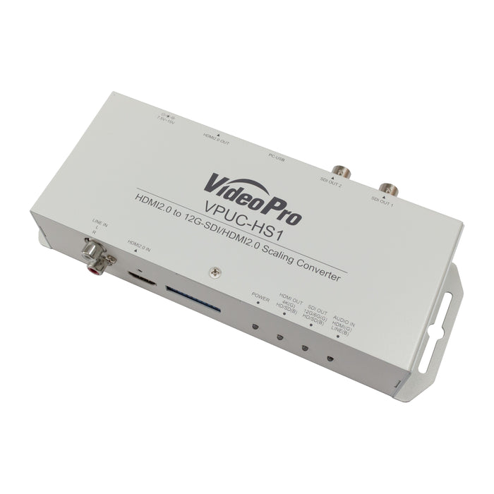 VideoPro VPUC-HS1 HDMI2.0 to 12G-SDI/HDMI2.0 コンバーター 4K 60p対応スケーリングモデル