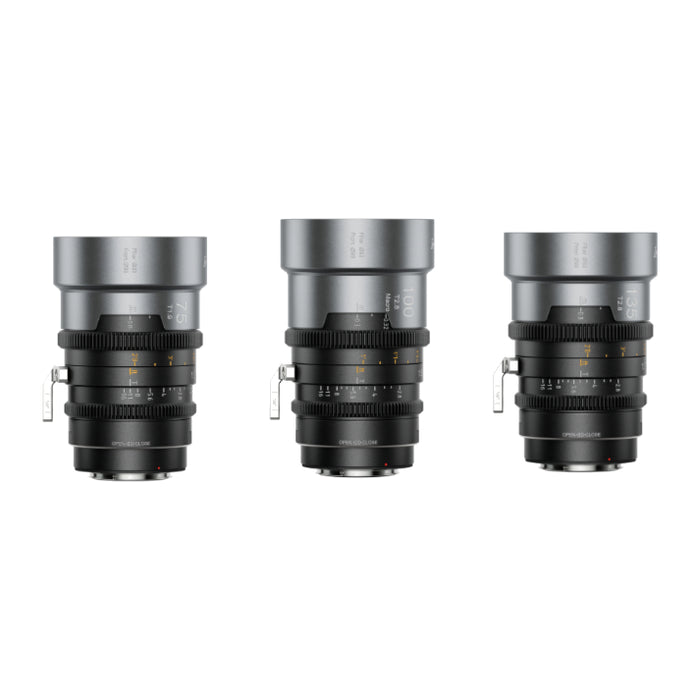 【特典付き】SIRUI IRON-3DS-N+292A IronStar マウント交換式アナモルフィックレンズ 1.5x Full Frame 3本セット(75/100/135mm)  PL/ナチュラル(EFアダプター/フィルター2種付)