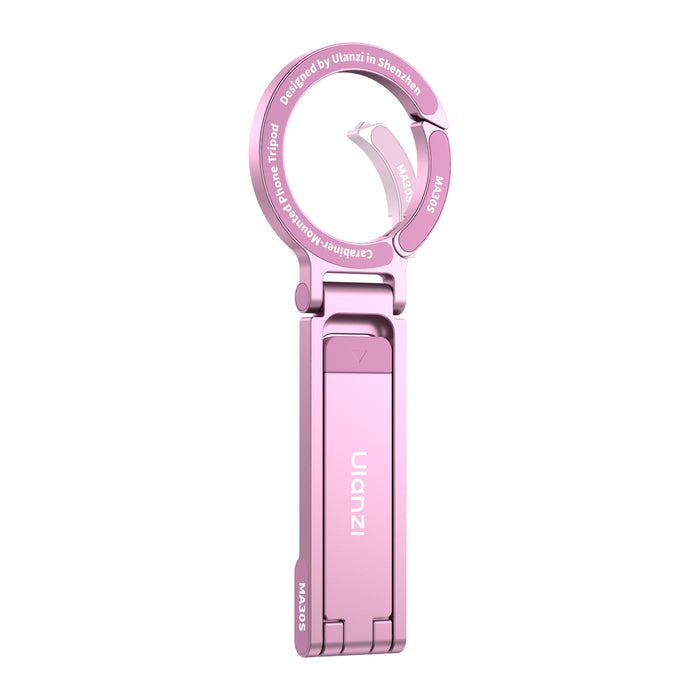 Ulanzi T213 MA30S カラビナ一体薄型スマホ三脚(ピンク)