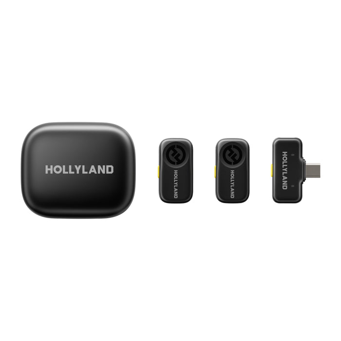 Hollyland LARK A2 Duo ワイヤレスマイク LARK A2 デュオ(スペースグレー/送信機 x2 + USB-C受信機 + 充電ケースセット)