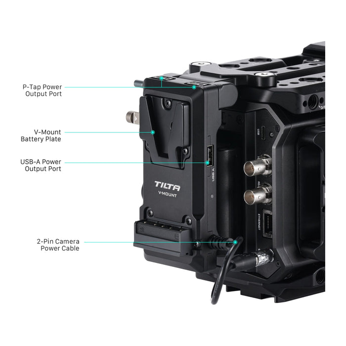 Tilta ES-T21-FBP-V Blackmagic PYXIS 6K/12K用折りたたみ式バッテリープレート(Vマウント)