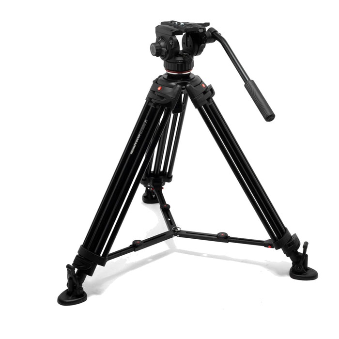 Manfrotto MVK502XTWINMA 502Xビデオ雲台+アルミツイン三脚MS