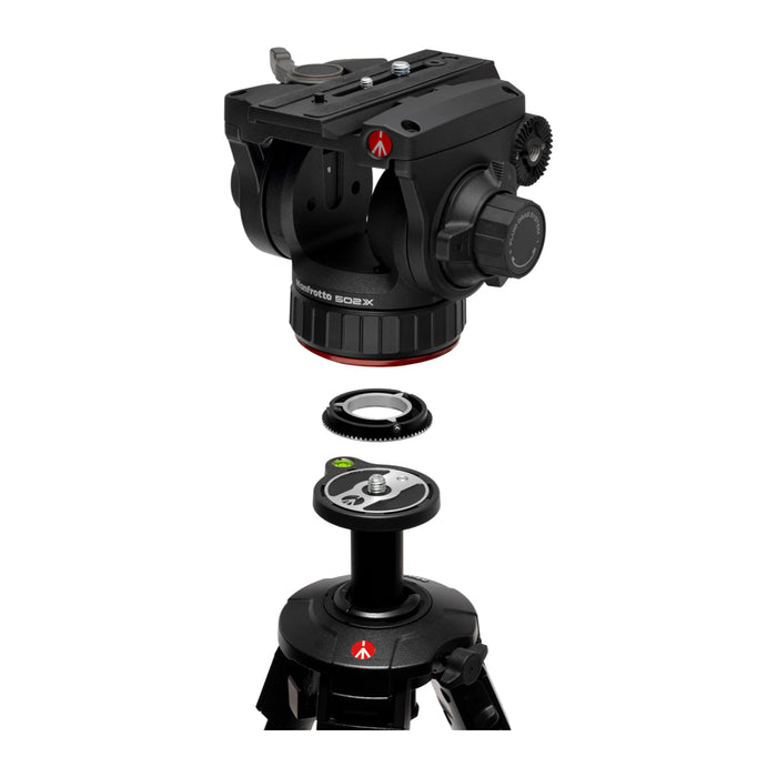 Manfrotto MVH502XAH 502X フルードビデオ雲台