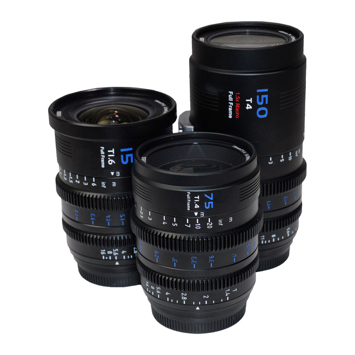 【特典付き】SIRUI VP-1-3DS-B-JP マウント交換式シネマレンズ Vision Prime T1.4 Full Frame 3本セット(15mm/75mm/150mm) E/ブラック(L/RF/Z交換マウントアダプター付)