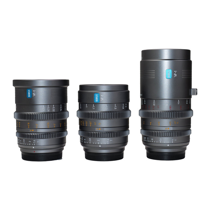 【特典付き】SIRUI VP-1-3DS-G-JP マウント交換式シネマレンズ Vision Prime T1.4 Full Frame 3本セット(15mm/75mm/150mm) E/グレー(L/RF/Z交換マウントアダプター付)