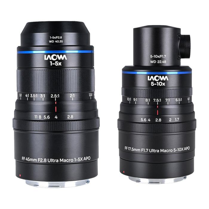 LAOWA LAO0928 Aksen 2-lens Bundle 45mm F2.8/17.5mm F1.7(同軸落射照明) EFマウント