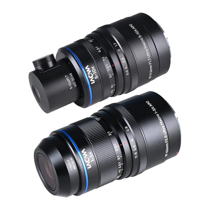 LAOWA LAO0928 Aksen 2-lens Bundle 45mm F2.8/17.5mm F1.7(同軸落射照明) EFマウント