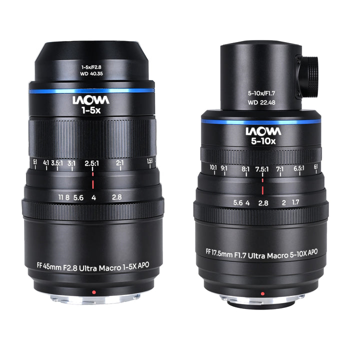 LAOWA LAO0932 Aksen 2-lens Bundle 45mm F2.8/17.5mm F1.7(同軸落射照明) Fマウント