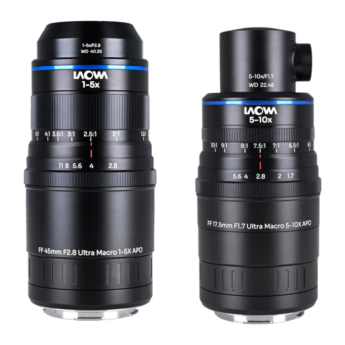 LAOWA LAO0933 Aksen 2-lens Bundle 45mm F2.8/17.5mm F1.7(同軸落射照明) Lマウント