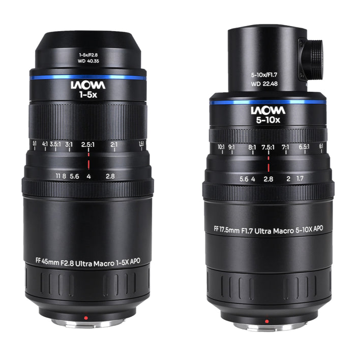 LAOWA LAO0935 Aksen 2-lens Bundle 45mm F2.8/17.5mm F1.7(同軸落射照明)] MFTマウント