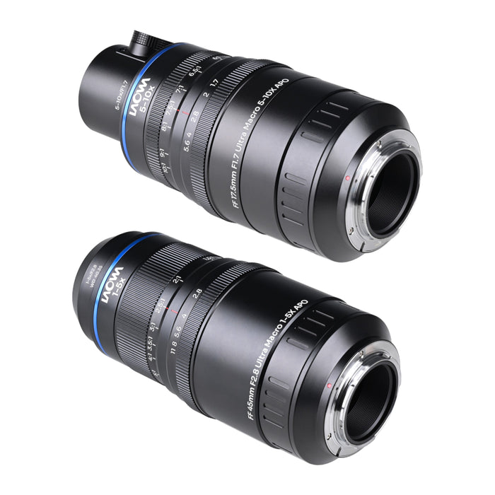 LAOWA LAO0935 Aksen 2-lens Bundle 45mm F2.8/17.5mm F1.7(同軸落射照明)] MFTマウント