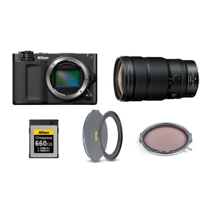 Nikon ZR シネマキット ZR + NZ 24-70mm f/2.8 S II + JetMag 可変ND + アダプターキット(82MAG/77mm) + MC-CF660G