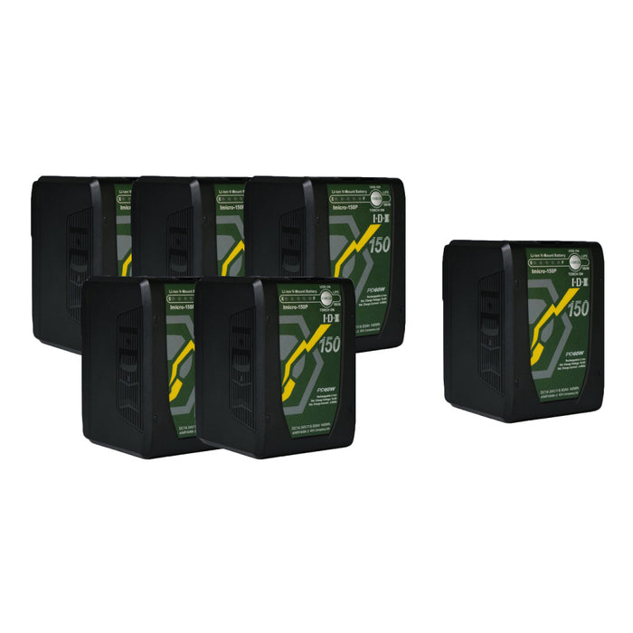 【IDX年度末キャンペーン2026】IDX  Vマウントマイクロタイプリチウムイオンバッテリー Imicro-150P 5本+1本