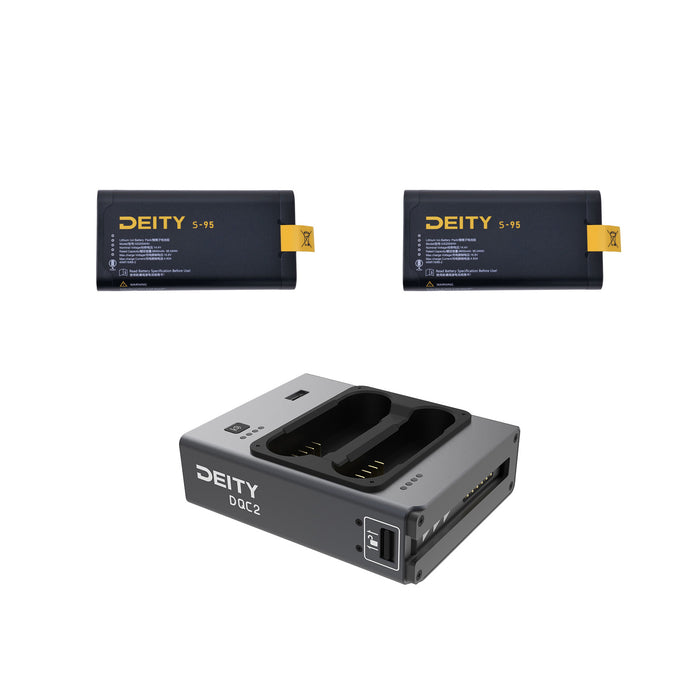 【創業祭2026】Deity Microphones 95Whリチウムイオンバッテリー キャンペーンセット S-95 Smart Battery x2 + Deity DQC2 Dual Charger