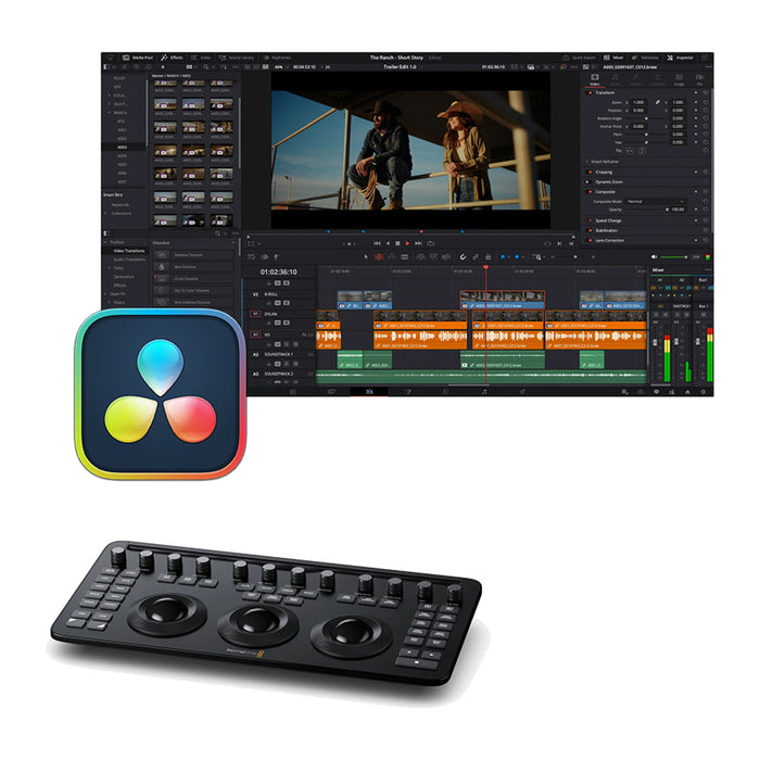 DaVinci Resolve Micro Color Panel (JA／パネルラベル日本語表記) + DaVinci Resolve Studio(ライセンスキー版)
