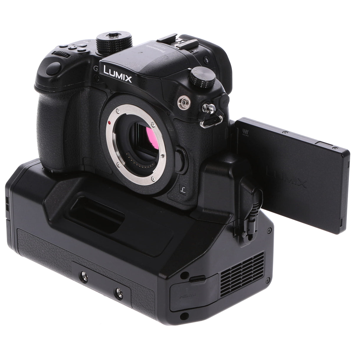 【中古品】Panasonic AG-GH4U 4K動画撮影対応ミラーレス・デジタル一眼(業務用インターフェースユニット[AG-YAGHG]同梱モデル)