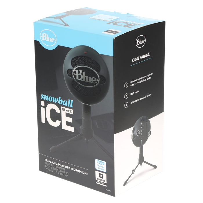 【中古品】Blue Microphones BM200BK プラグ&プレイUSBマイク SNOWBALL ICE(ブラック)