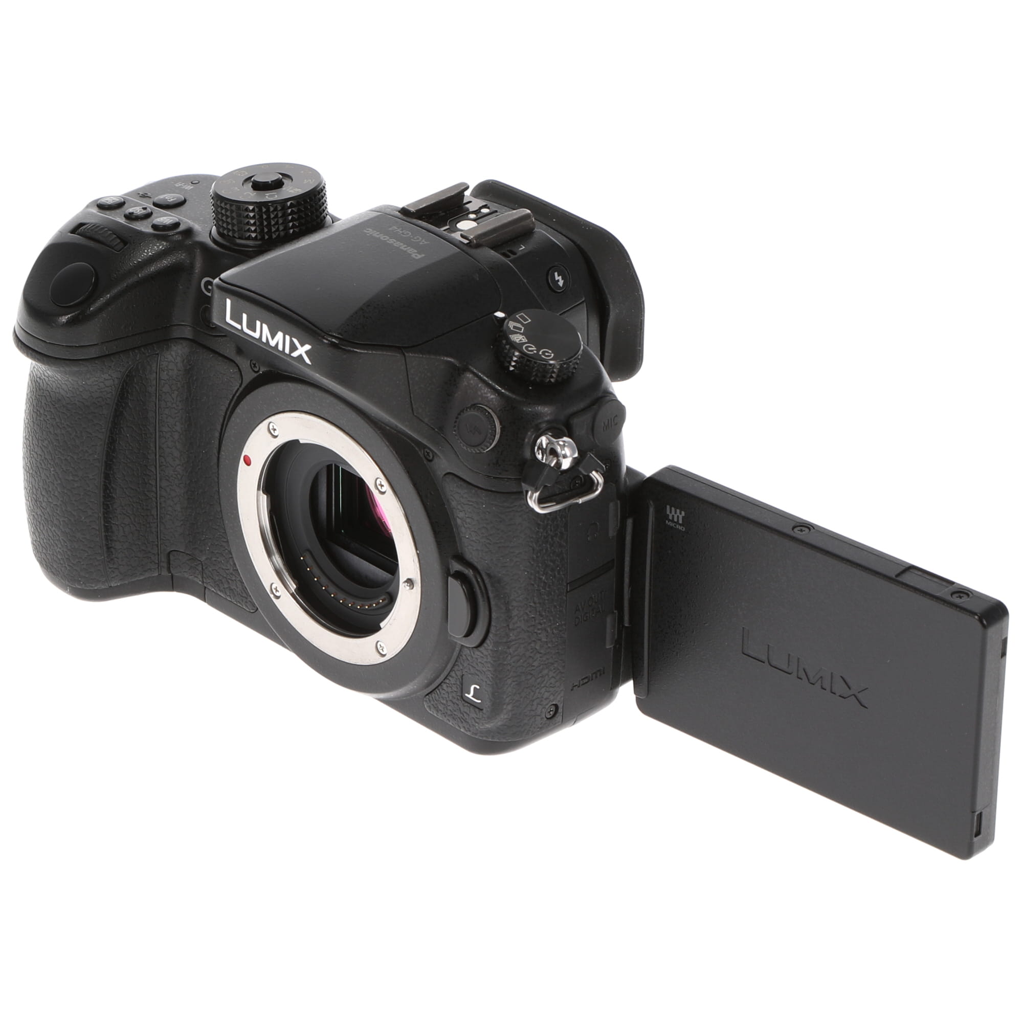 【中古品】Panasonic AG-GH4U  4K動画撮影対応ミラーレス・デジタル一眼(業務用インターフェースユニット[AG-YAGHG]同梱モデル)(ジャンク品)