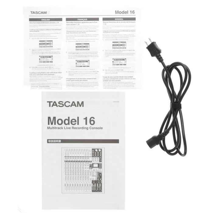 【中古品】TASCAM Model 16 16 トラックレコーディングミキサー