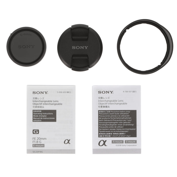 【中古品】SONY SEL20F18G FE 20mm F1.8 G