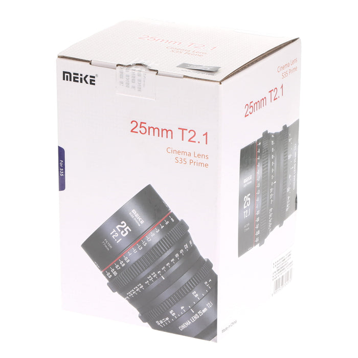 【中古品】Meike 21560002 MK-25mm T2.1 S35-Prime EF