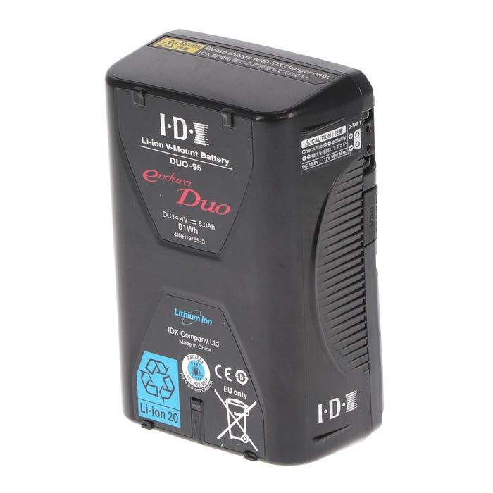【中古品】IDX DUO-95 Vマウントタイプリチウムイオンバッテリー(91Wh)