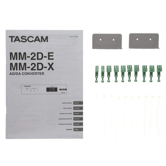 【中古品】TASCAM MM-2D-E DSPミキサー内蔵2マイク/ライン入出力Danteコンバーター