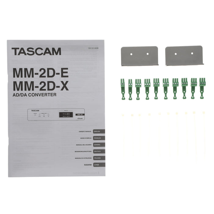 【中古品】TASCAM MM-2D-E DSPミキサー内蔵2マイク/ライン入出力Danteコンバーター