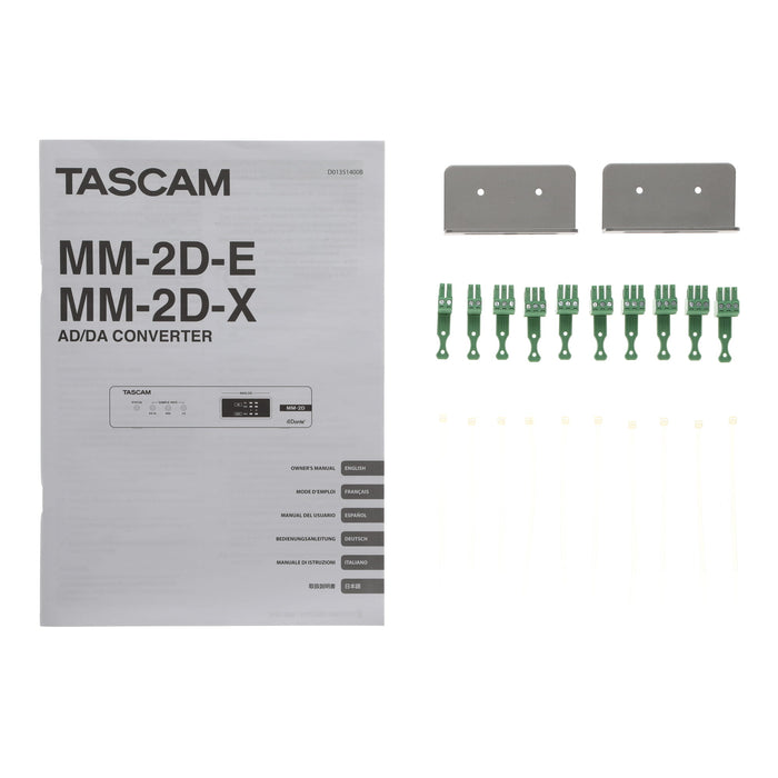 【中古品】TASCAM MM-2D-E DSPミキサー内蔵2マイク/ライン入出力Danteコンバーター