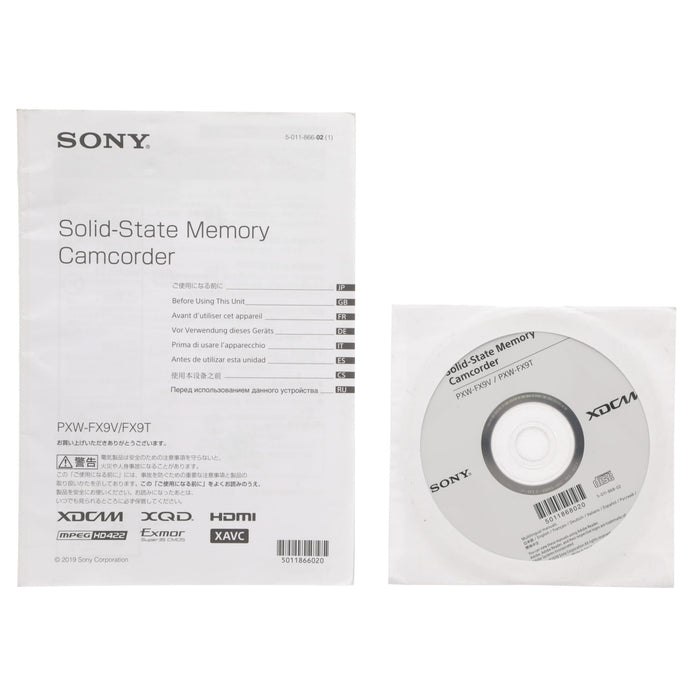 中古品】SONY PXW-FX9 + ARRI Mounting Plate with 15mm Rod 中古品】SONY PXW-FX9 + ARRI Mounting Plate with 15mm Rod