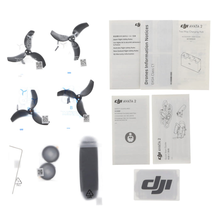 【中古品】DJI WA5206 DJI Avata 2 Fly More コンボ(バッテリー×3)[内蔵リモートID対応/事前登録無し]