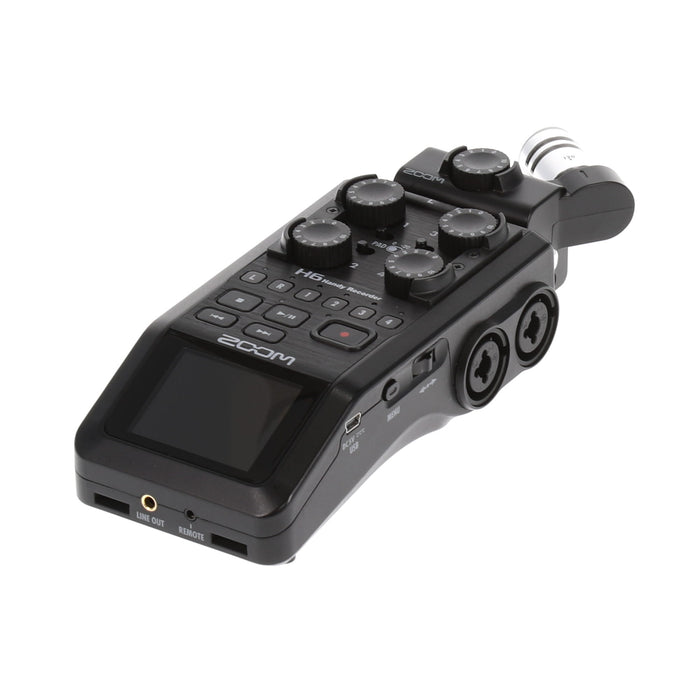 ZOOM H6 Black　ハンディレコーダー・APH-6付き・中古 ZOOM H6 寝苦しい Black ハンディレコーダー・APH-6付き・中古