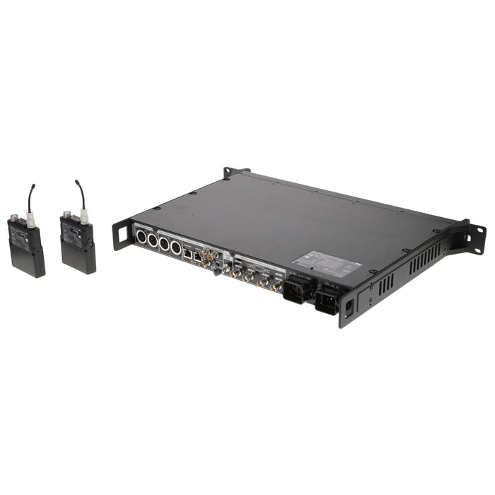 【中古品】SONY DWT-B01N/G×2 + DWR-R03D/G デジタルワイヤレストランスミッター2波 + レシーバー(新A帯/1.2GHz帯)