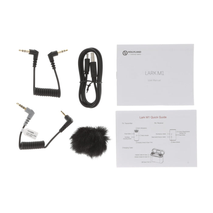 【中古品】Hollyland HL-LARK M1 SOLO ワイヤレスマイクロホンシステム Lark M1 SOLO(充電ケース無し/ブラック)