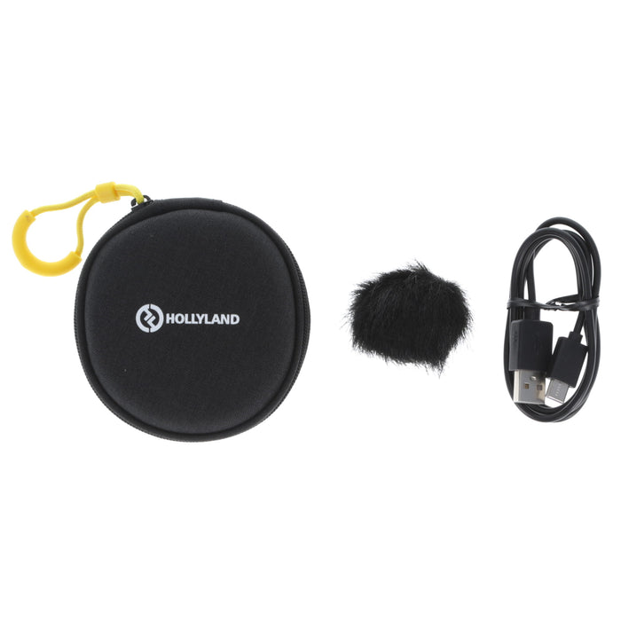 【中古品】Hollyland HL-LARK C1 SOLO Black-IOS ワイヤレスマイクロホンシステム Lark C1 SOLO(iOS版/クールブラック/ケース無し)
